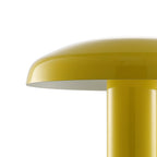 11" Yellow Novelty USB Table Lamp With Globe Shade