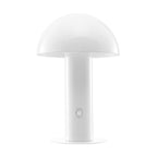 11" White Novelty USB Table Lamp With Globe Shade