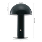 11" Forest Green Novelty USB Table Lamp With Globe Shade