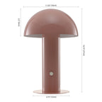 11" Pink Novelty USB Table Lamp With Globe Shade