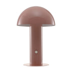 11" Pink Novelty USB Table Lamp With Globe Shade