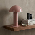 11" Pink Novelty USB Table Lamp With Globe Shade