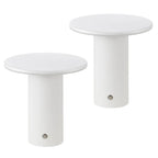 Set of Two 8" Clear USB Table Lamps