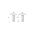 Set of Two 8" Clear USB Table Lamps