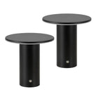 Set of Two 8" Clear USB Table Lamps