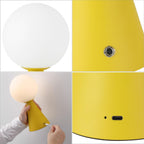Set of Two 12" Clear Lighthouse USB Table Lamps