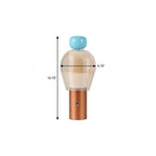 11" Copper USB Table Lamp