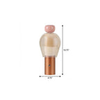 11" Copper USB Table Lamp