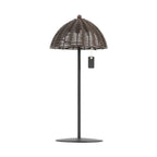 Set of Two 13" Black Novelty USB Table Lamps With Globe Shades