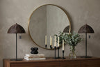 Set of Two 13" Black Novelty USB Table Lamps With Globe Shades