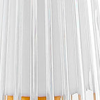 13" Orange USB Table Lamp With Empire Shade