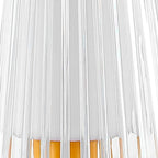 13" Orange USB Table Lamp With Empire Shade