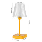 13" Orange USB Table Lamp With Empire Shade