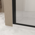 72" X 36" Aluminum And Tempered Glass Shower Door