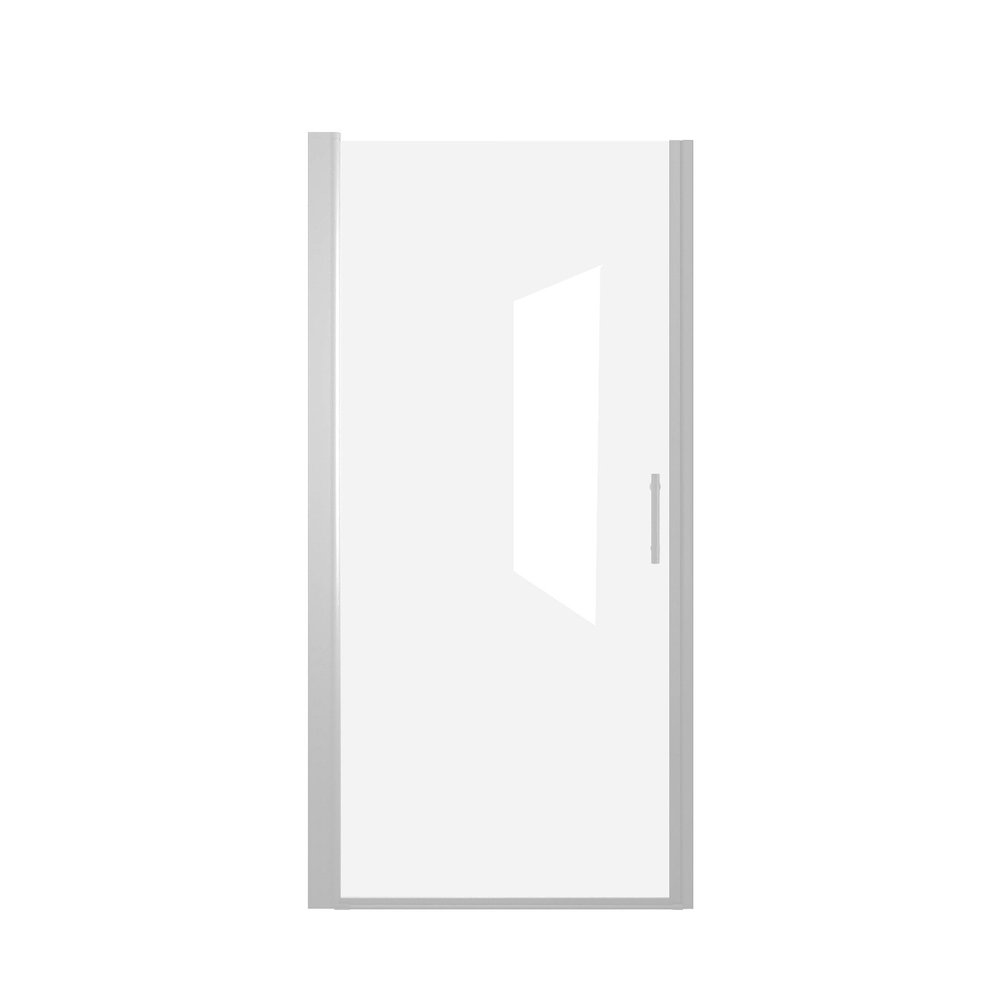 73" X 34" Aluminum And Tempered Glass Shower Door