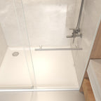 76" X 50" Tempered Glass Shower Door