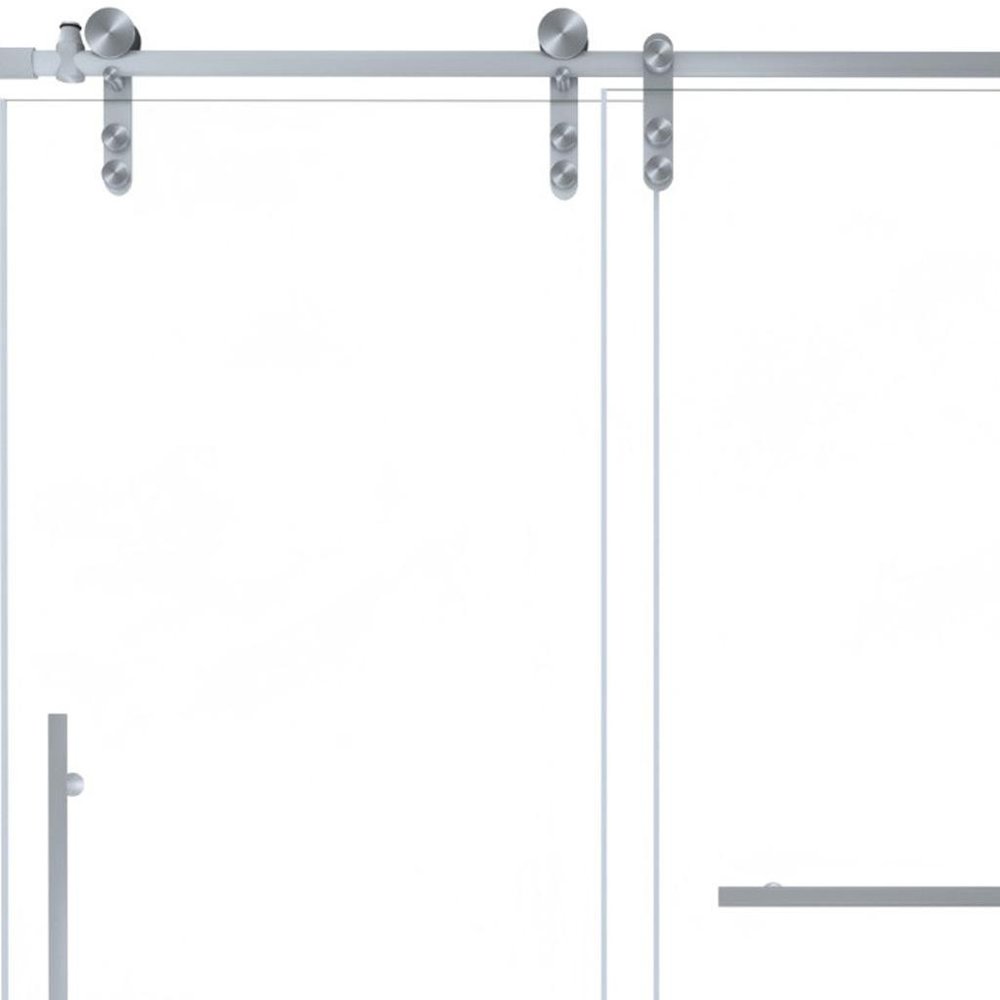 66" X 60" Tempered Glass Shower Door