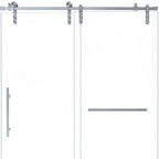 66" X 60" Tempered Glass Shower Door