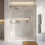 Set Of Two Tempered Glass Shower Doors