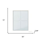 Set Of Two Tempered Glass Shower Doors