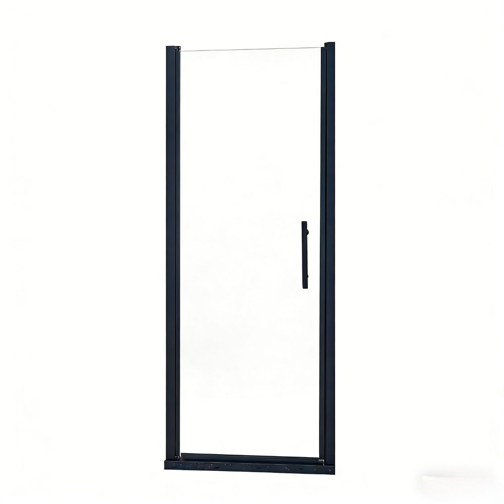 75" X 32" Aluminum And Tempered Glass Shower Door