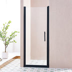 75" X 32" Aluminum And Tempered Glass Shower Door