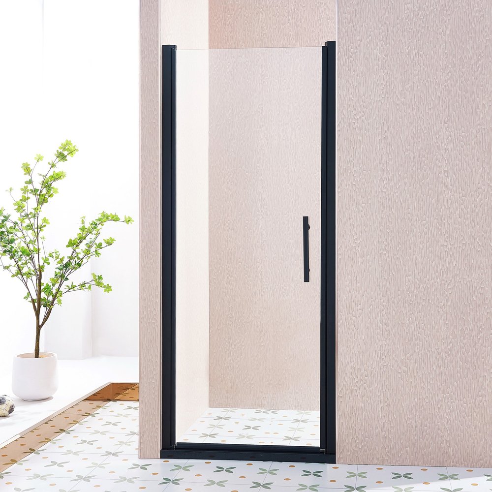 75" X 32" Aluminum And Tempered Glass Shower Door