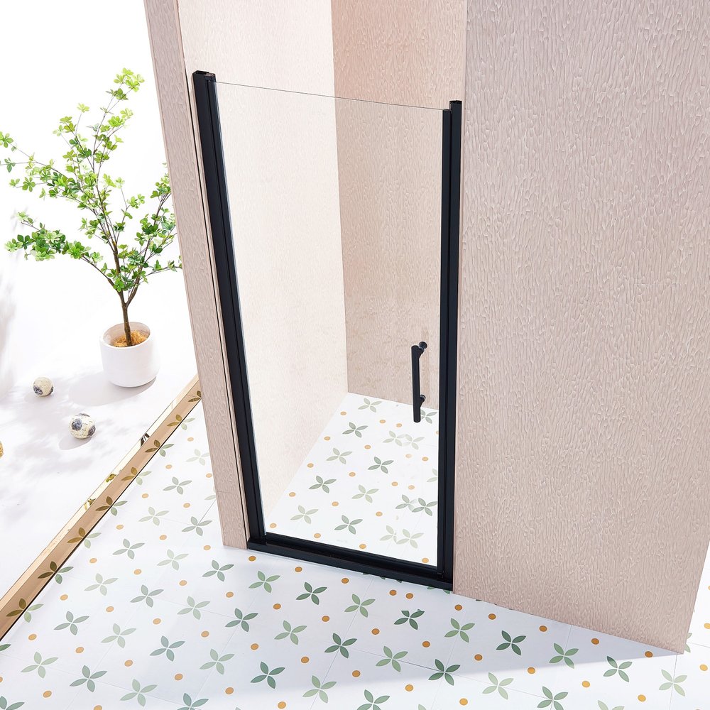 75" X 32" Aluminum And Tempered Glass Shower Door