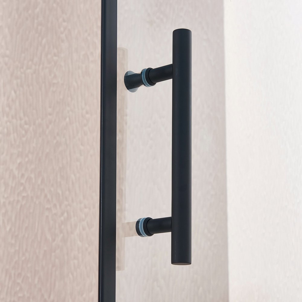 75" X 32" Aluminum And Tempered Glass Shower Door