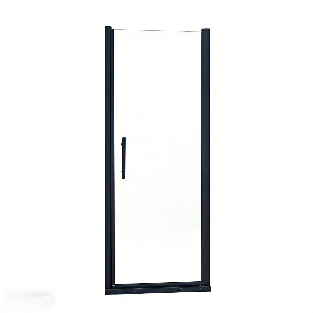 75" X 32" Aluminum And Tempered Glass Shower Door