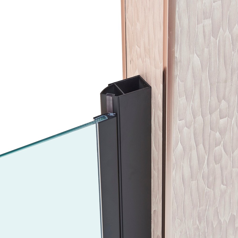 75" X 32" Aluminum And Tempered Glass Shower Door