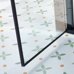 75" X 32" Aluminum And Tempered Glass Shower Door