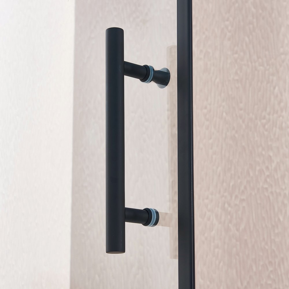 75" X 32" Aluminum And Tempered Glass Shower Door