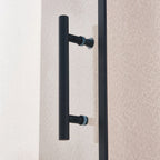75" X 34" Aluminum And Tempered Glass Shower Door