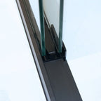 Set Of Two Aluminum and Tempered Glass Shower Doors