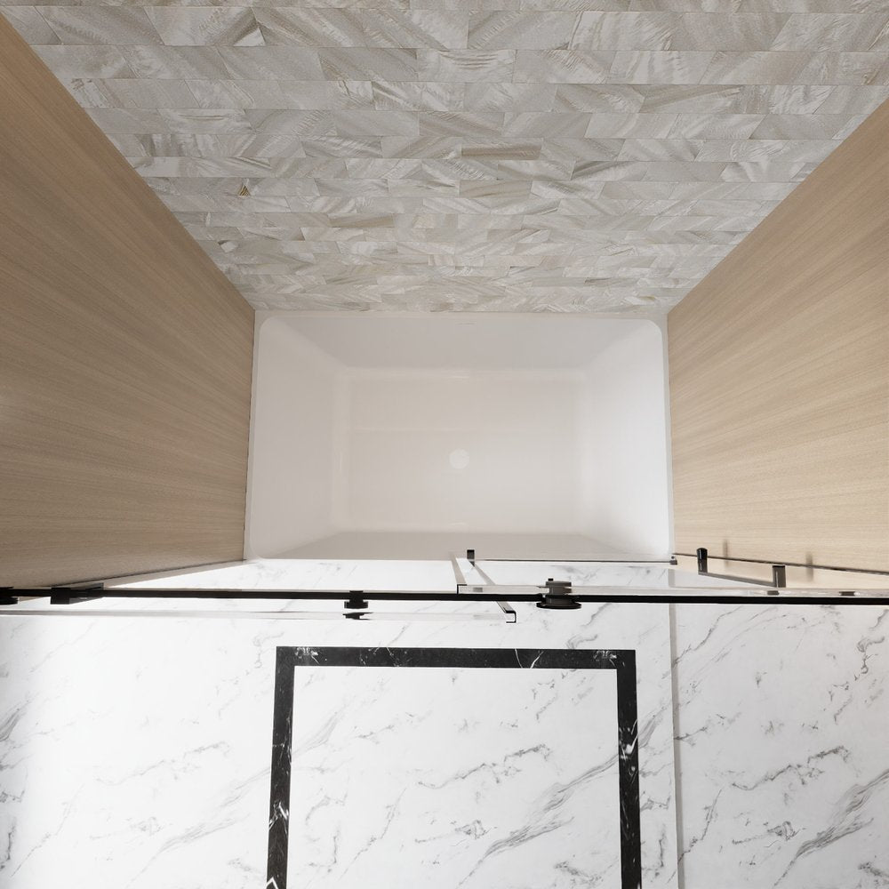60" X 60" Tempered Glass Tub Door