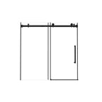 60" X 60" Tempered Glass Tub Door