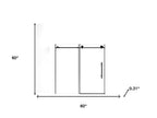 Set Of Two Tempered Glass Shower Doors