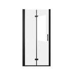 Set Of Two Aluminum And Tempered Glass Shower Doors