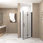 72" X 36" Aluminum And Tempered Glass Shower Door