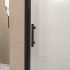 72" X 36" Aluminum And Tempered Glass Shower Door