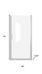 Set Of Two Aluminum And Tempered Glass Shower Doors