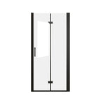 Set Of Two Aluminum And Tempered Glass Shower Doors