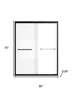 Set Of Two Aluminum And Tempered Glass Shower Doors