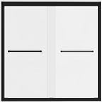 Set Of Two Aluminum And Tempered Glass Shower Doors