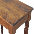 24" Brown Solid Wood Writing Desk