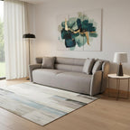 100" Gray Nubuck Leather Sofa