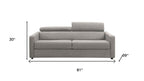 81" Light Gray Fabric Sleeper Sofa