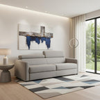 81" Light Gray Fabric Sleeper Sofa