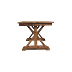 71" Brown Solid Wood Trestle Base Dining Table